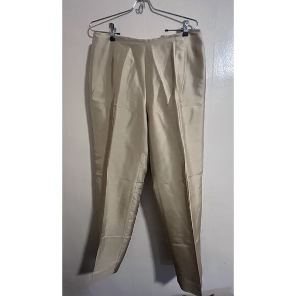 Amanda Smith 100% Silk Jacket W/ 2 Pairs Of 100% Silk Pants Women’s 12 Floral - Picture 7 of 16